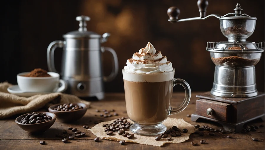 Schaumiges Trendgetränk Dalgona Kaffee