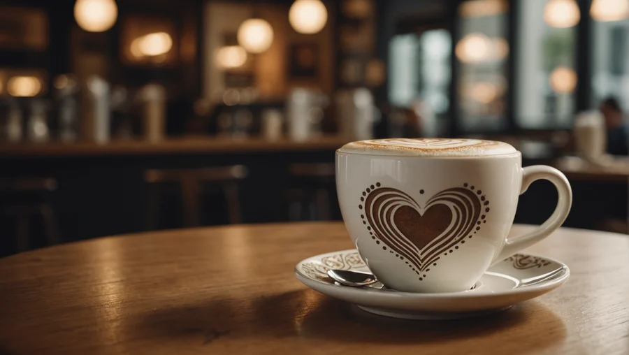 Latte - Espresso und gedämpfter Milch